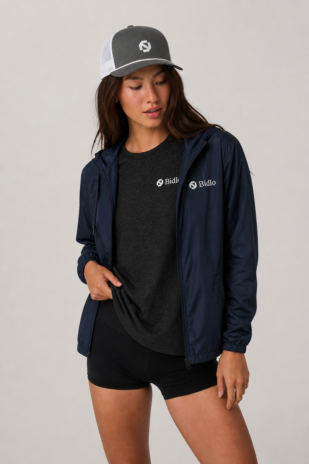 Female model wearing Drop 04