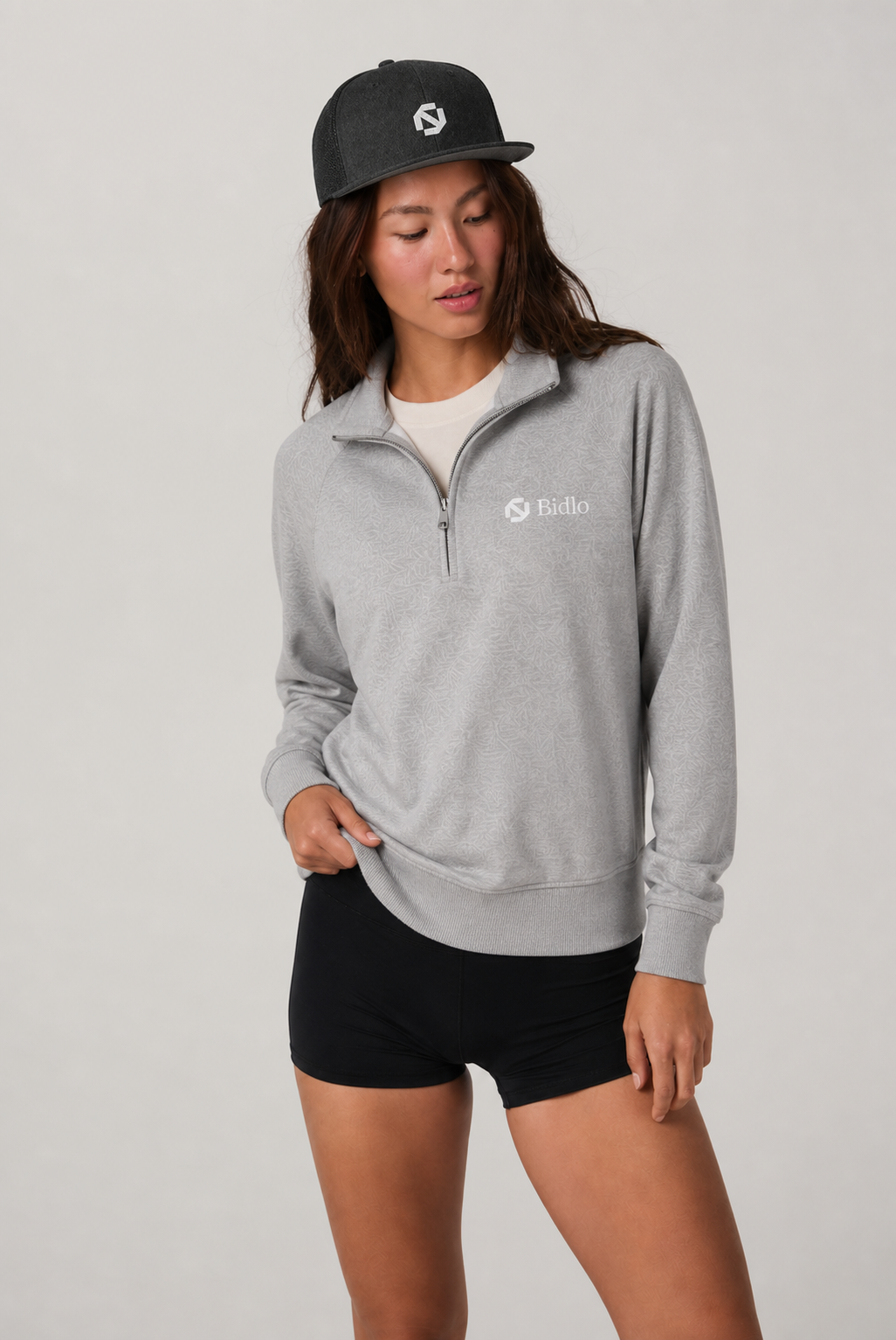Female model wearing Drop 05